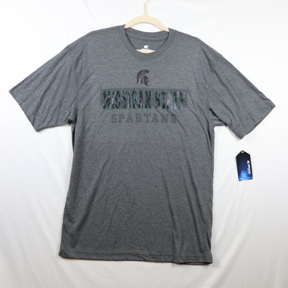 Michigan‎ State Spartans Shirt Mens Large NCAA Basketball Spartans Tee Colosseum
